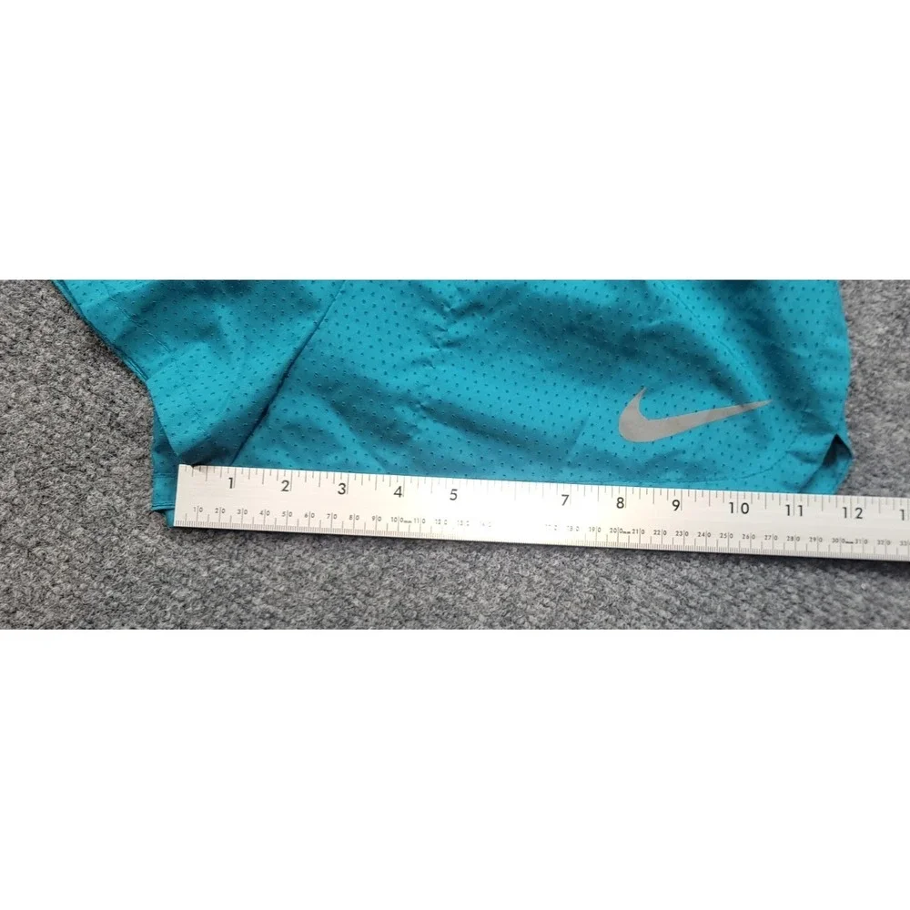 Nike Dri-Fit Running Shorts Women's Small Teal Built-in Brief Drawstring Pocket